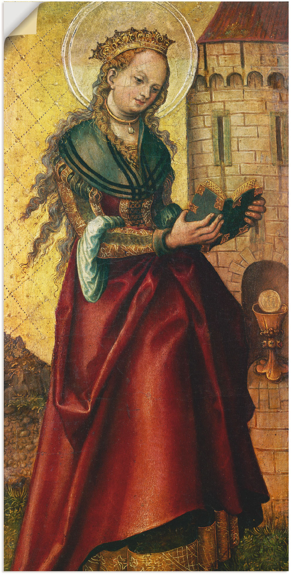 Artland Wandbild »Die heilige Barbara.«, Frau, (1 St.), als Leinwandbild, Poster in verschied. Grössen von Artland