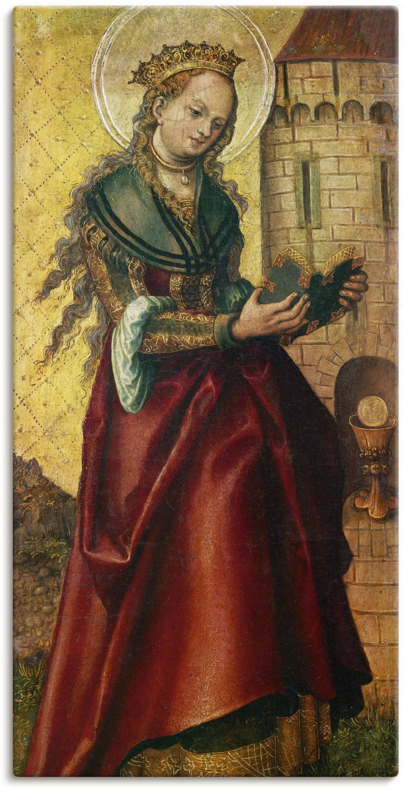 Artland Wandbild »Die heilige Barbara.«, Frau, (1 St.), als Leinwandbild, Poster in verschied. Grössen von Artland