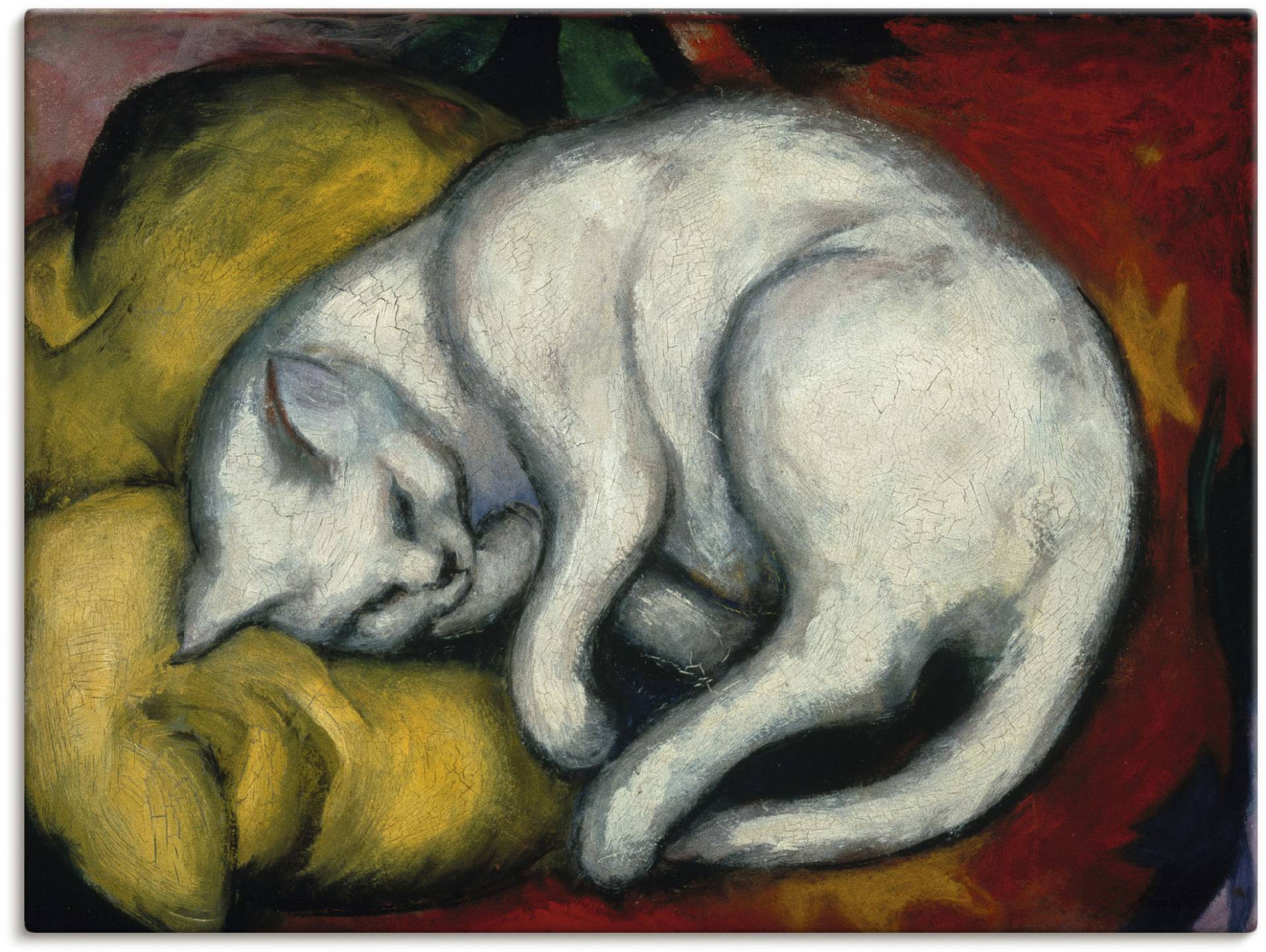 Artland Wandbild »Die weisse Katze. 1912«, Haustiere, (1 St.), als Alubild, Outdoorbild, Leinwandbild, Poster in verschied. Grössen von Artland