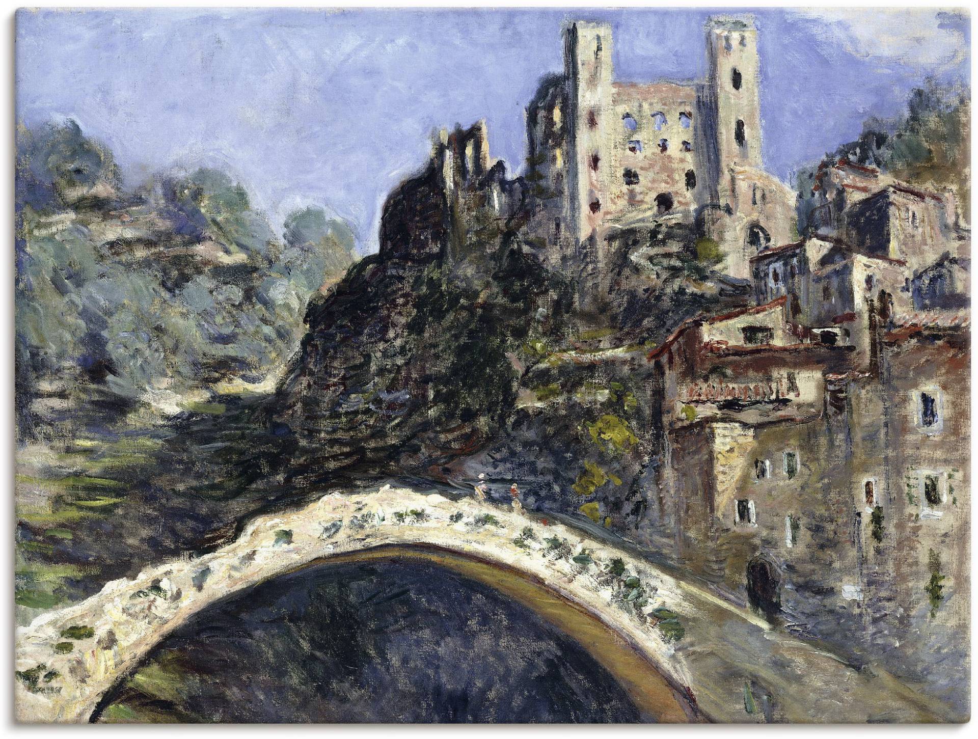 Artland Leinwandbild »Dolceacqua. 1884«, Italien, (1 St.), auf Keilrahmen gespannt von Artland