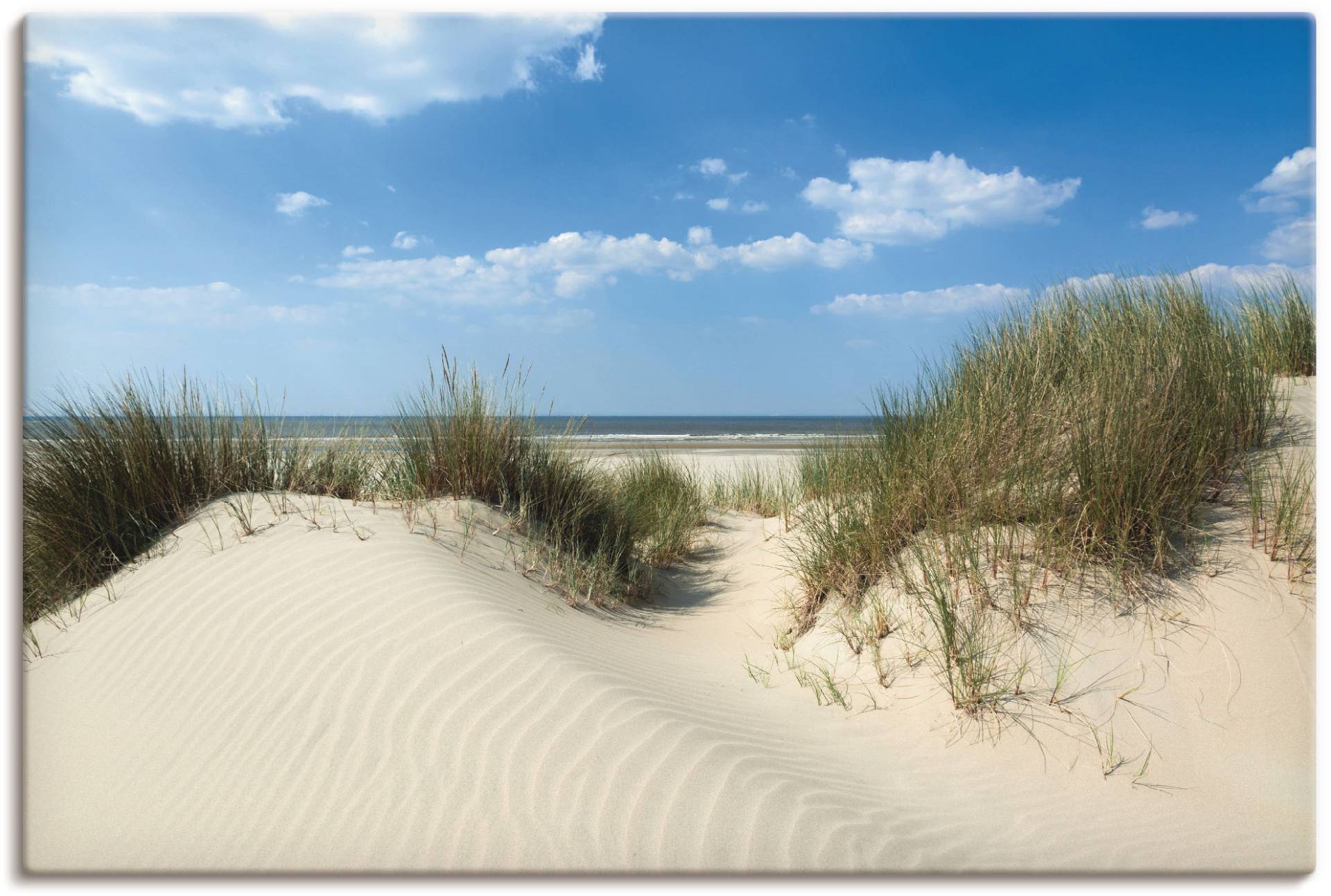 Artland Wandbild »Düne mit Meeresblick«, Strand, (1 St.), als Alubild, Outdoorbild, Leinwandbild, Poster in verschied. Grössen von Artland