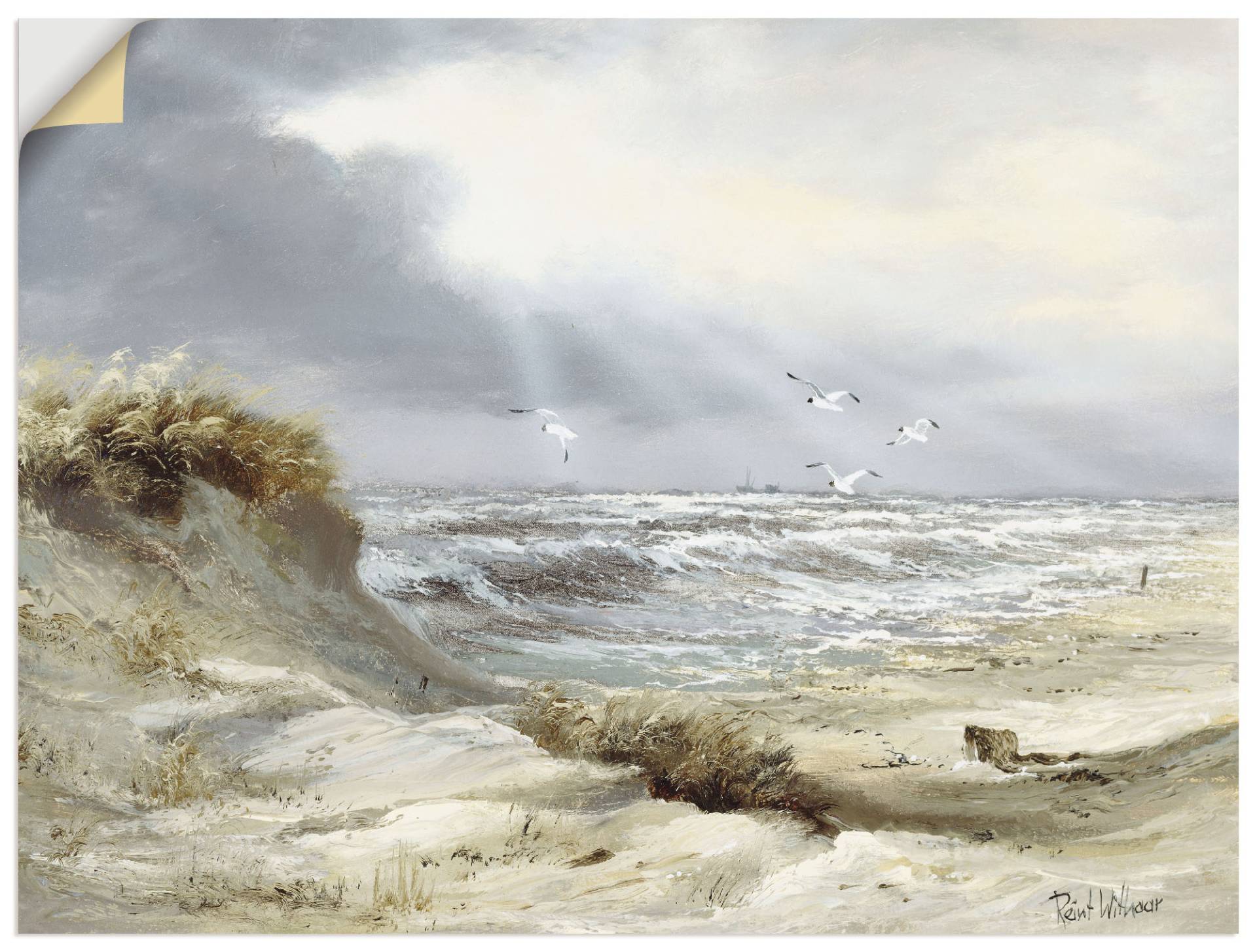 Artland Wandbild »Dünen an der stürmischen See«, Küste, (1 St.), als Leinwandbild, Poster, Wandaufkleber in verschied. Grössen Artland Wandbild »Dünen an der stürmischen See«, Küste, (1 St.), als Leinwandbild, Poster, Wandaufkleber in verschied. Grössen von Artland
