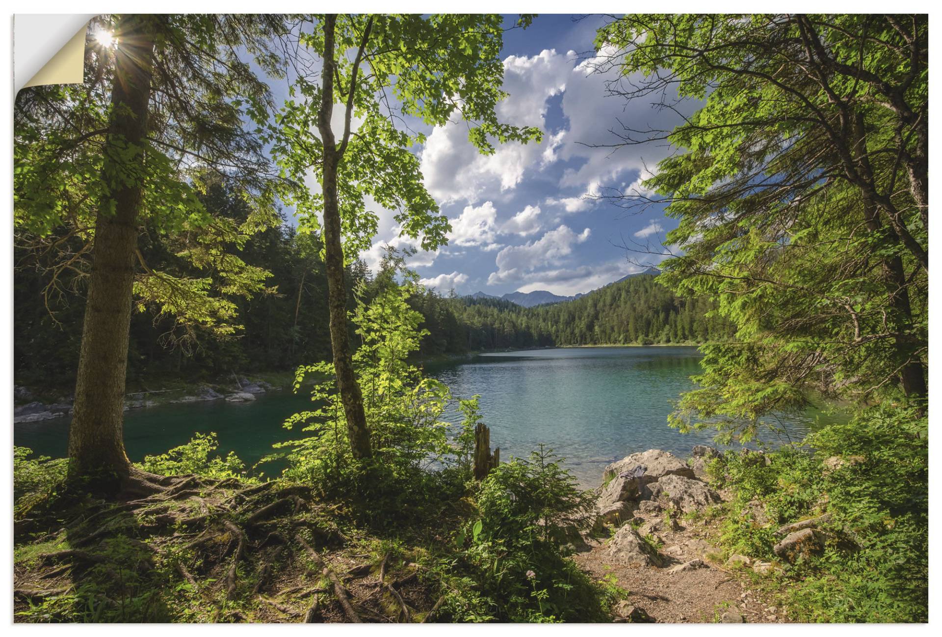 Artland Wandbild »Eibsee«, Gewässer, (1 St.), als Alubild, Outdoorbild, Leinwandbild in verschied. Grössen von Artland