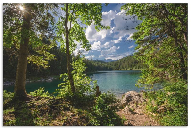 Artland Wandbild »Eibsee«, Gewässer, (1 St.), als Alubild, Outdoorbild, Leinwandbild in verschied. Grössen von Artland