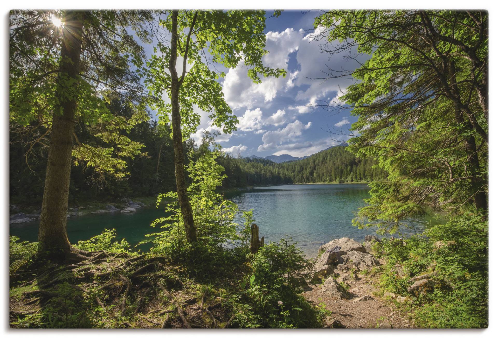 Artland Wandbild »Eibsee«, Gewässer, (1 St.), als Alubild, Outdoorbild, Leinwandbild in verschied. Grössen von Artland