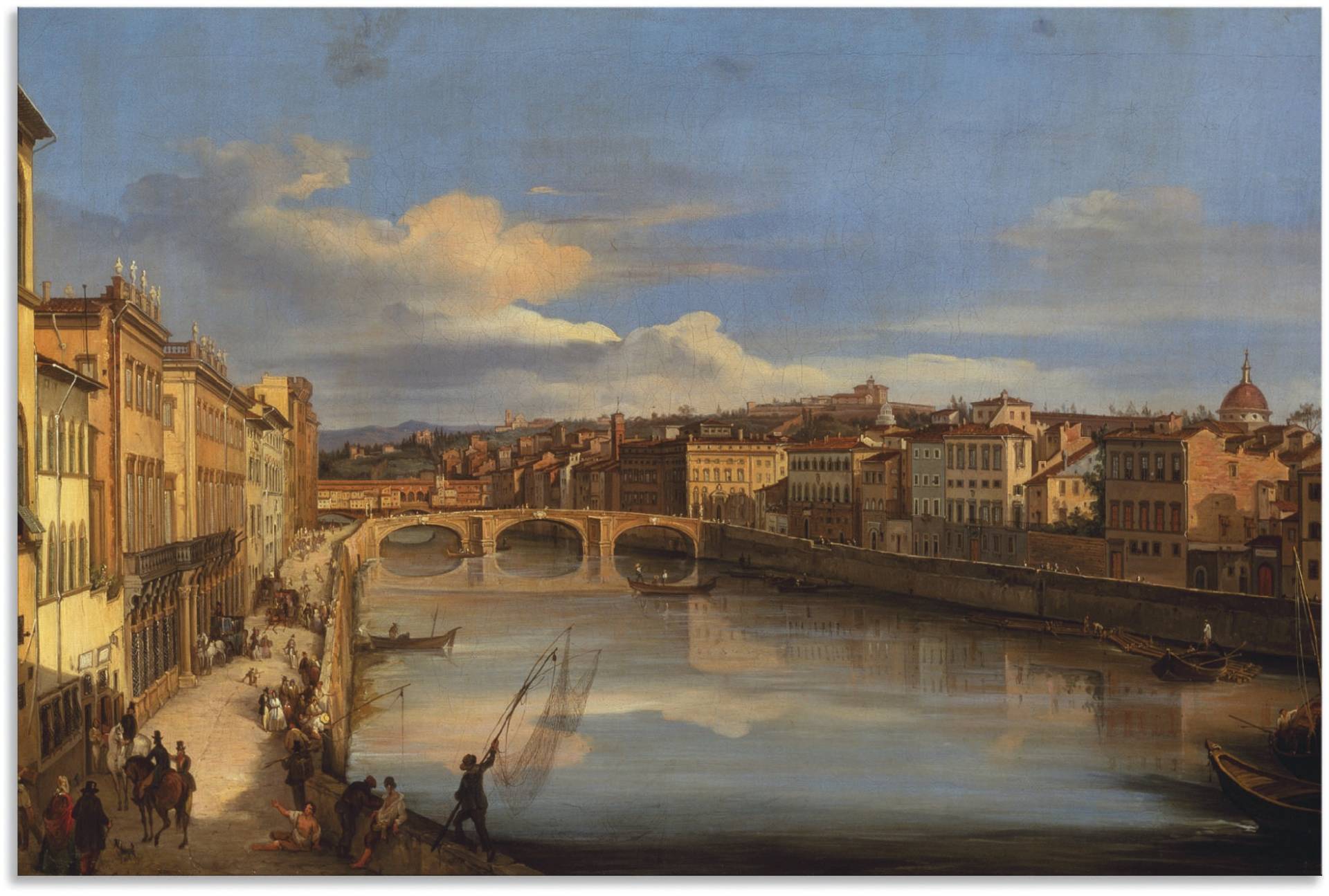 Artland Wandbild »Ein Blick auf den Arno«, Florenz, (1 St.), als Leinwandbild, Poster, Wandaufkleber in verschied. Grössen von Artland