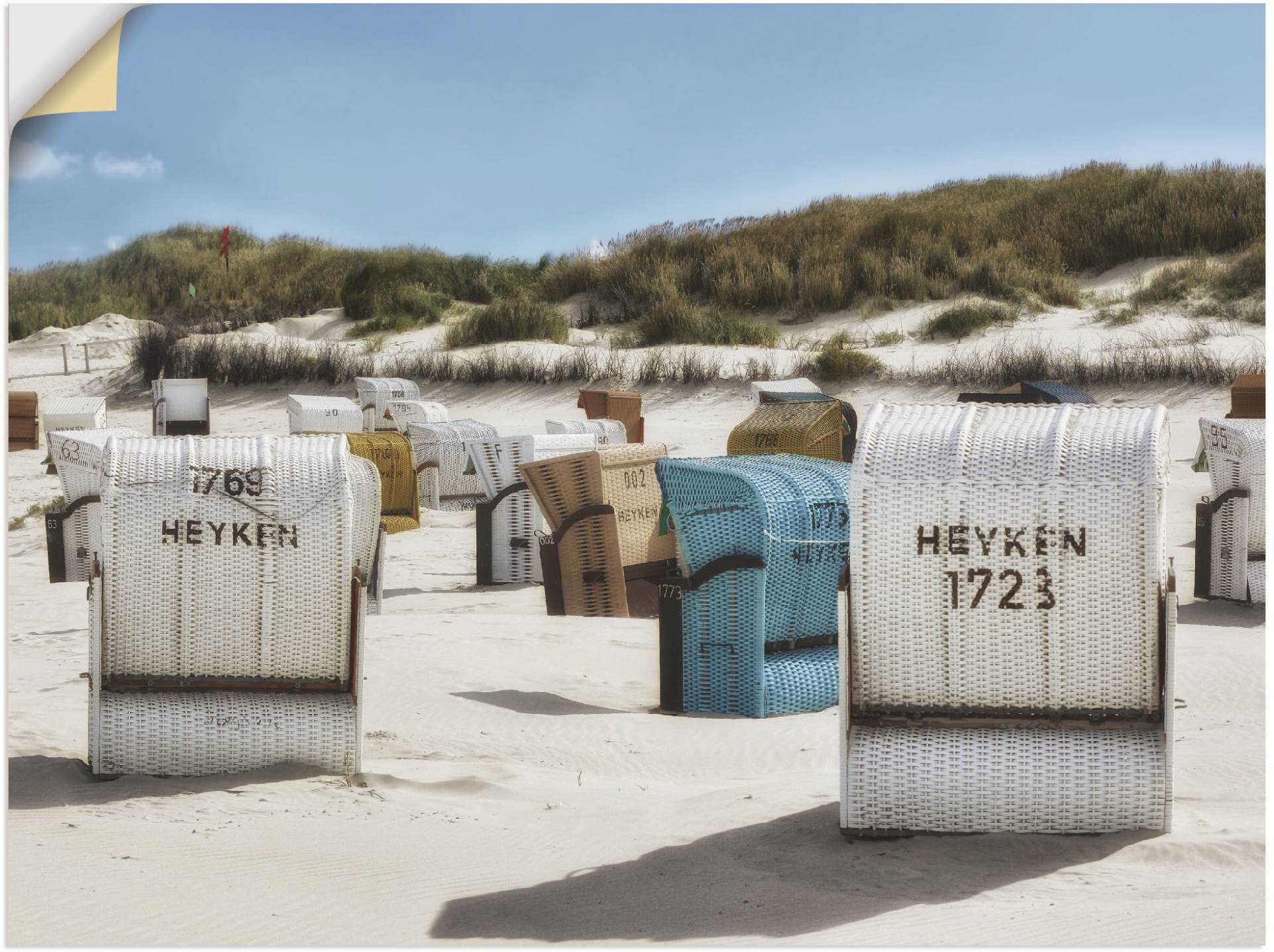 Artland Wandbild »Ein Tag am Meer«, Strand, (1 St.), als Leinwandbild, Poster, Wandaufkleber in verschied. Grössen von Artland