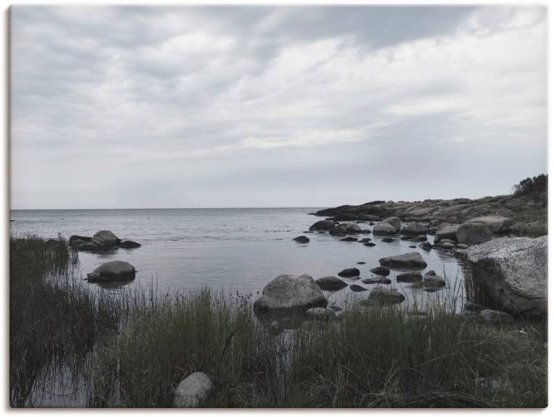 Artland Wandbild »Einsame Bucht am Meer«, Gewässer, (1 St.), als Leinwandbild, Wandaufkleber in verschied. Grössen von Artland