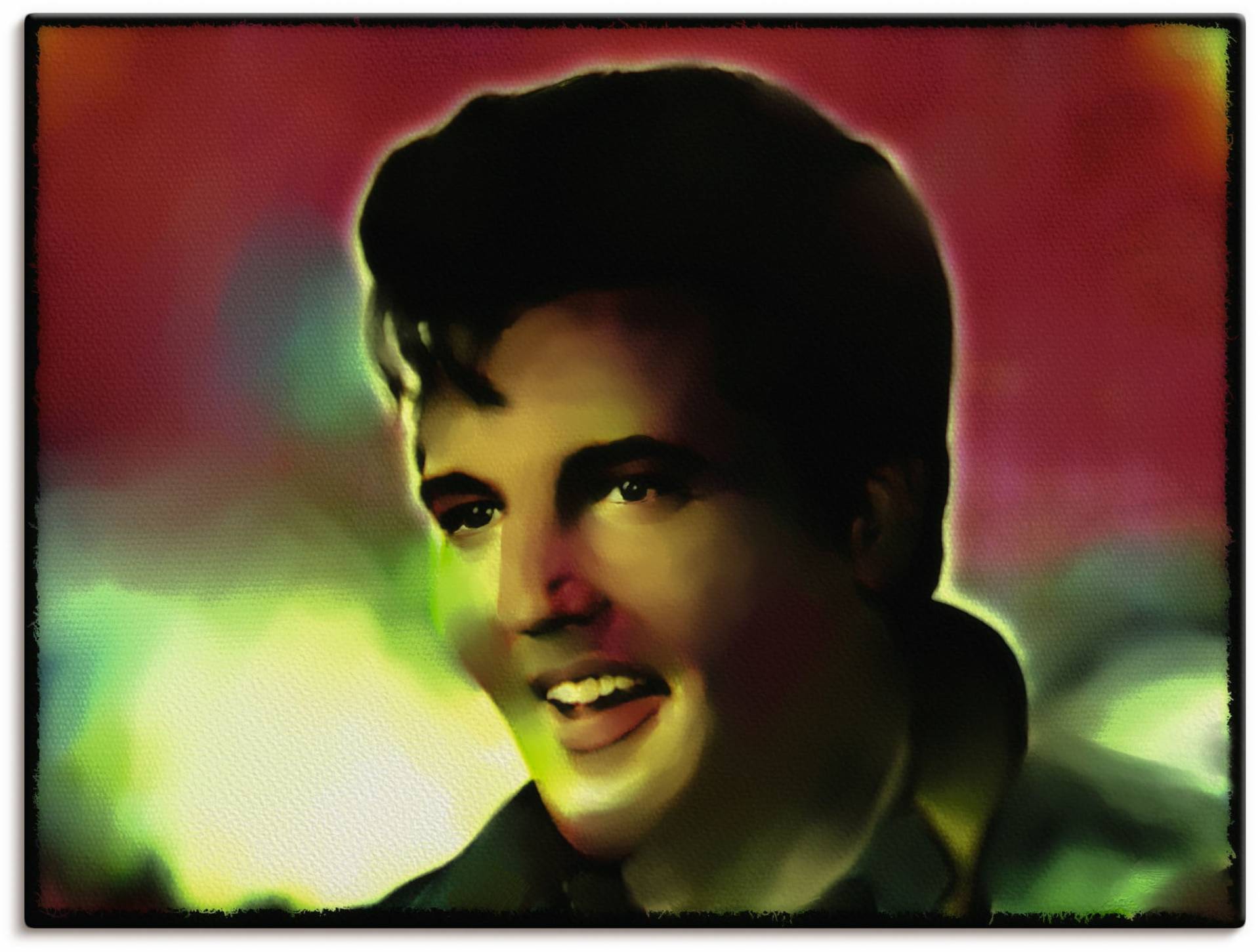 Artland Wandbild »Elvis, Star - Pop Art«, Bilder von berühmten Musikern, (1 St.), als Alubild, Leinwandbild, Wandaufkleber oder Poster in versch. Grössen von Artland