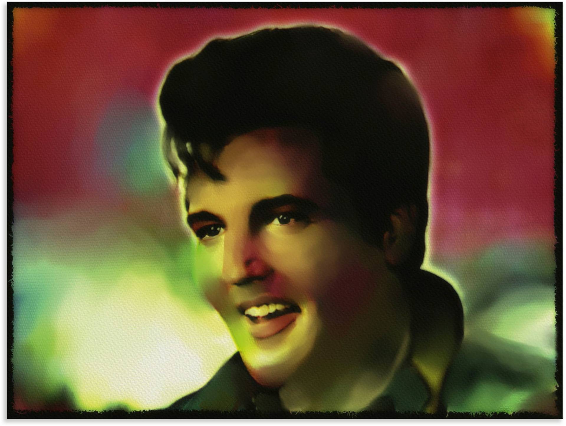 Artland Wandbild »Elvis, Star - Pop Art«, Bilder von berühmten Musikern, (1 St.), als Alubild, Leinwandbild, Wandaufkleber oder Poster in versch. Grössen von Artland