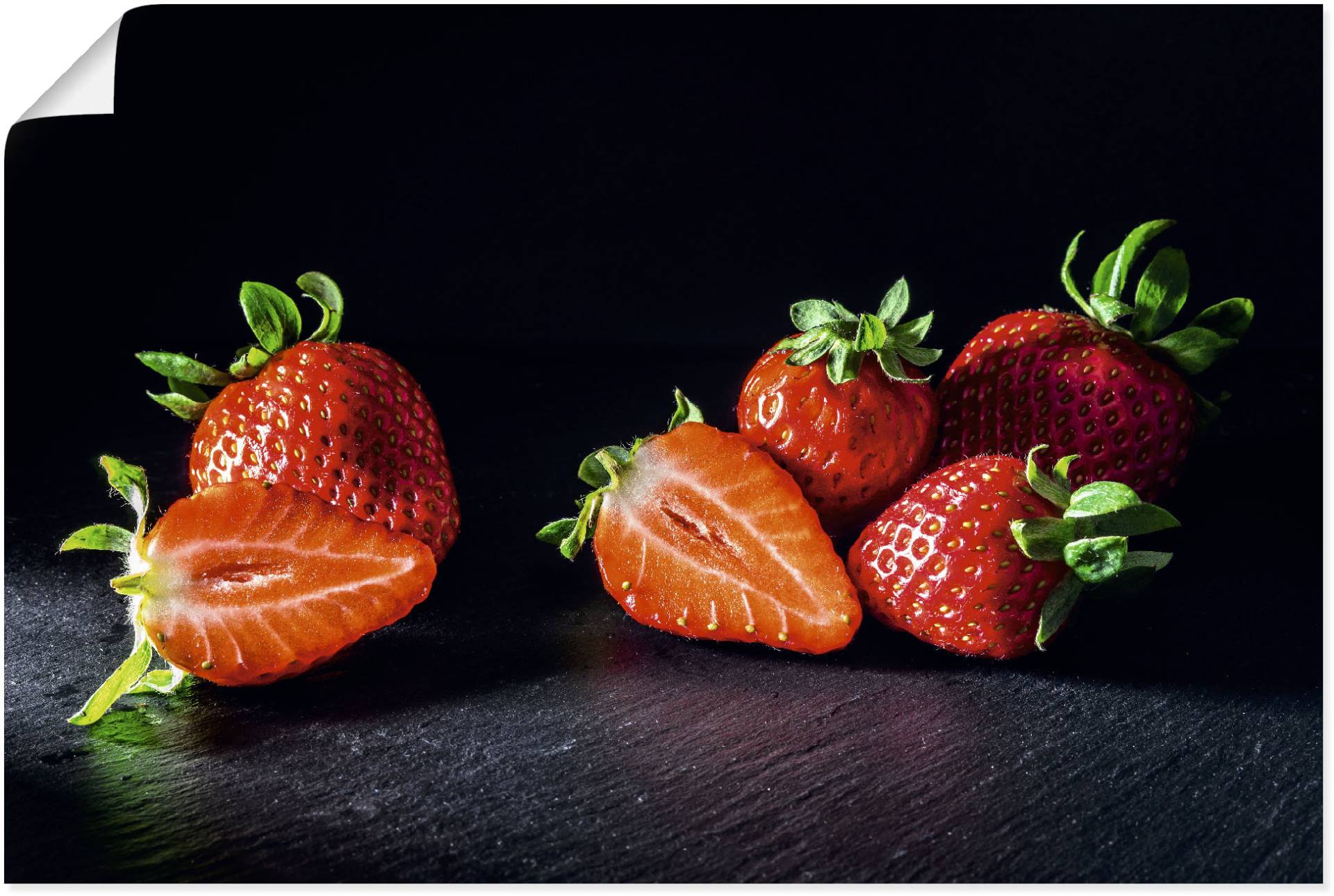 Artland Wandbild »Erdbeeren, süss und fruchtig«, Obst Bilder, (1 St.), als Leinwandbild, Poster in verschied. Grössen von Artland