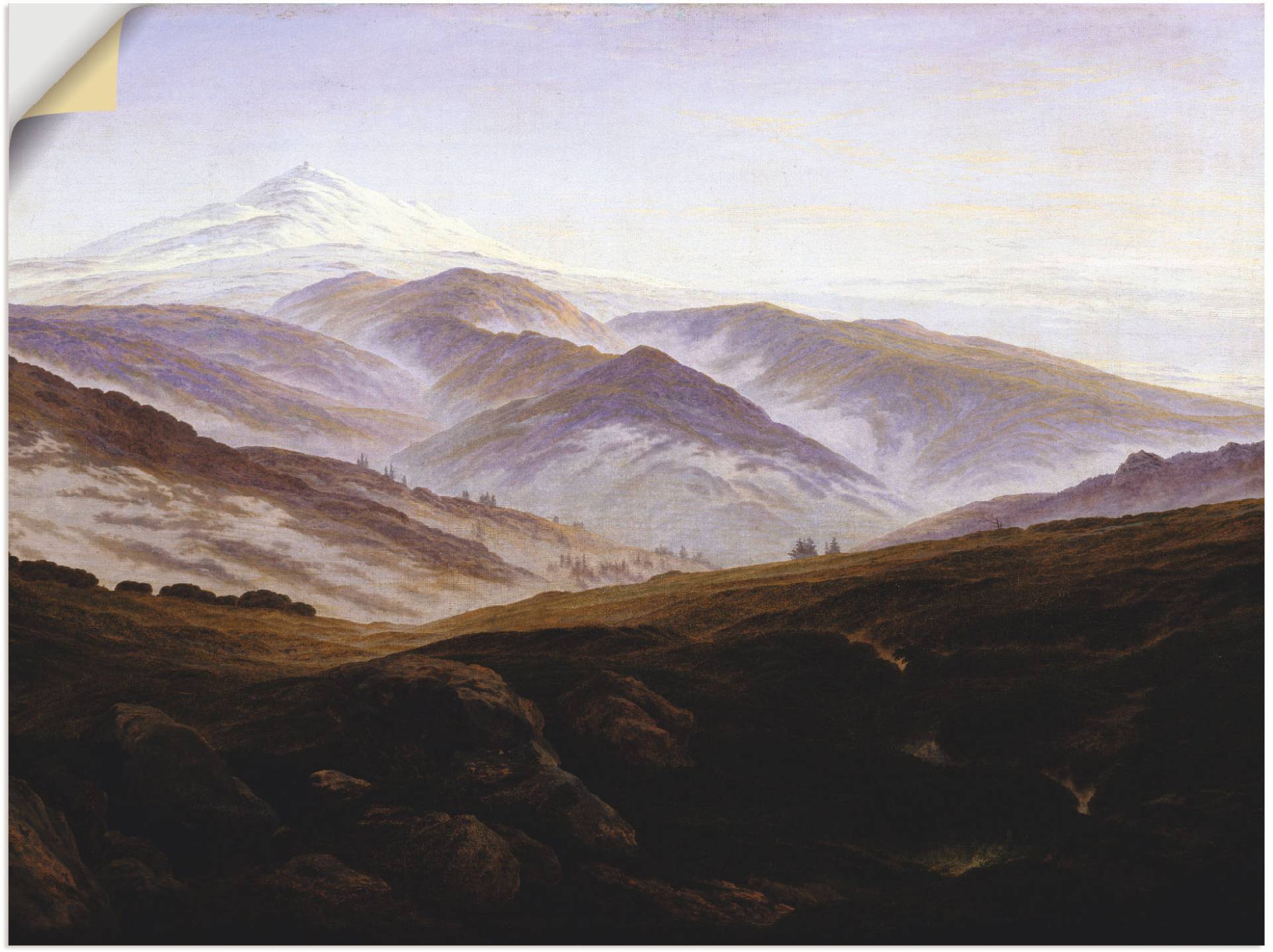 Artland Wandbild »Erinnerungen an das Riesengebirge. 1835.«, Berge, (1 St.), als Alubild, Leinwandbild, Wandaufkleber oder Poster in versch. Grössen von Artland