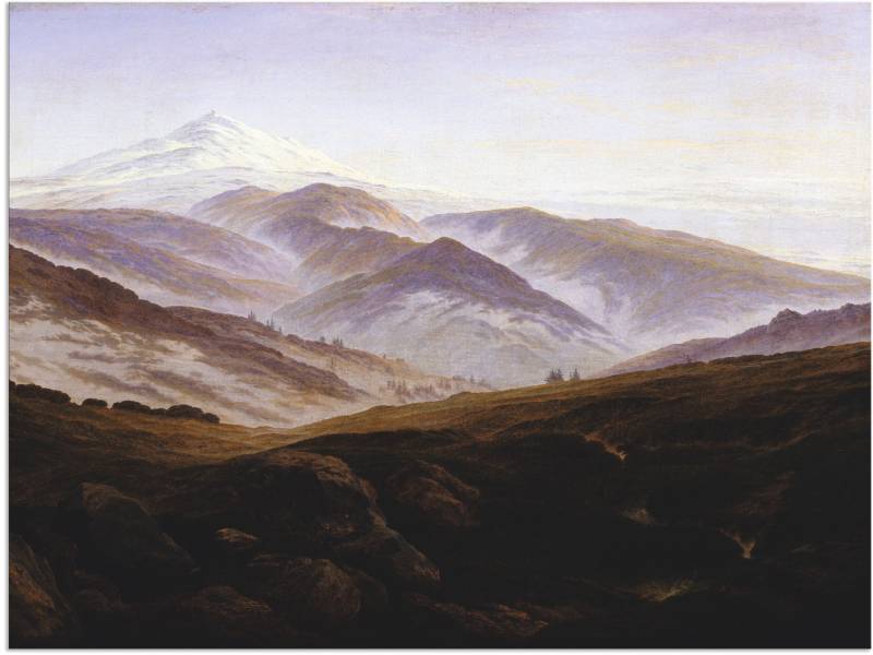 Artland Wandbild »Erinnerungen an das Riesengebirge. 1835.«, Berge, (1 St.), als Alubild, Leinwandbild, Wandaufkleber oder Poster in versch. Grössen von Artland