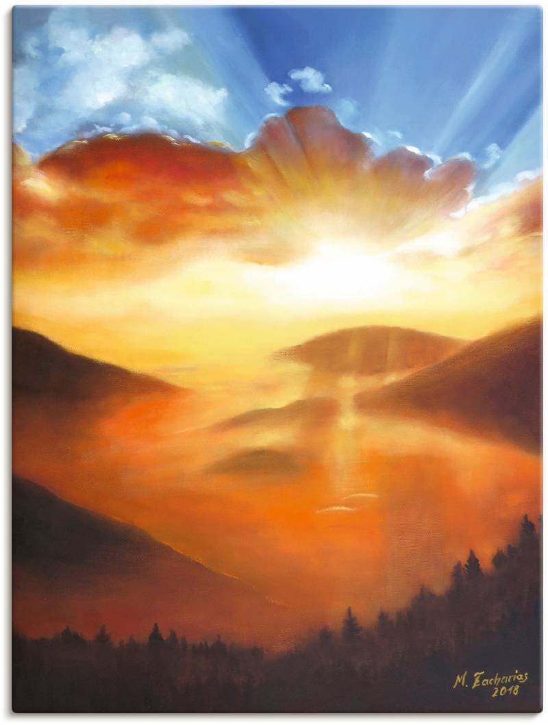 Artland Wandbild »Erwachen in der Natur«, Bilder vom Sonnenuntergang & -aufgang, (1 St.), als Leinwandbild, Poster in verschied. Grössen von Artland