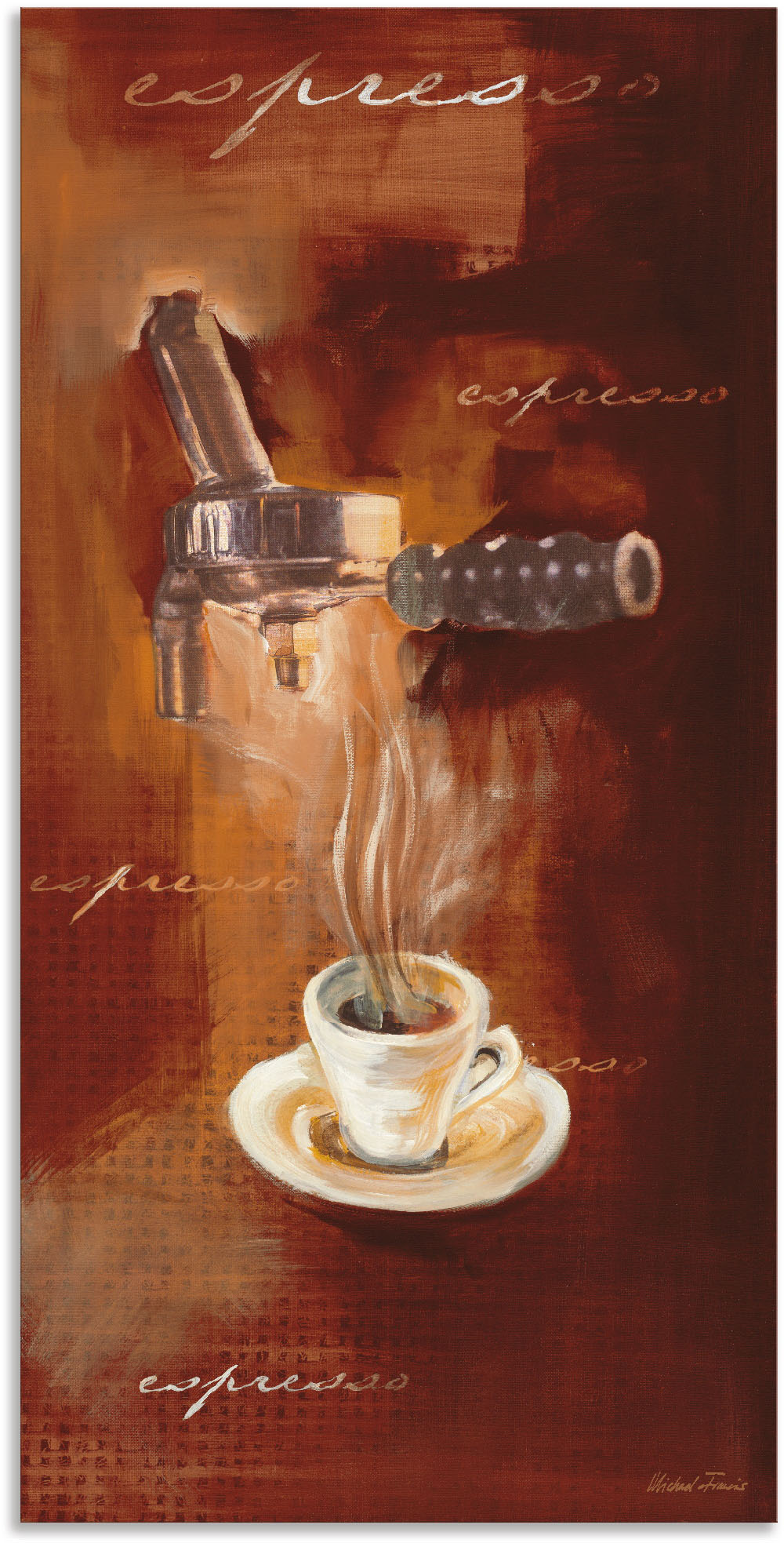 Artland Wandbild »Espresso I«, Getränke, (1 St.), als Alubild, Outdoorbild, Leinwandbild, Poster, Wandaufkleber von Artland