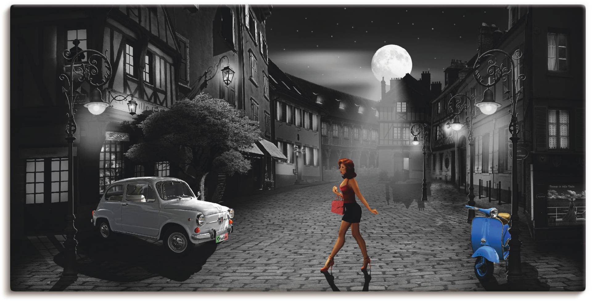 Artland Wandbild »Feierabend in bella Italia«, Frau, (1 St.), als Alubild, Outdoorbild, Leinwandbild, Poster, Wandaufkleber Artland Wandbild »Feierabend in bella Italia«, Frau, (1 St.), als Alubild, Outdoorbild, Leinwandbild, Poster, Wandaufkleber von Artland
