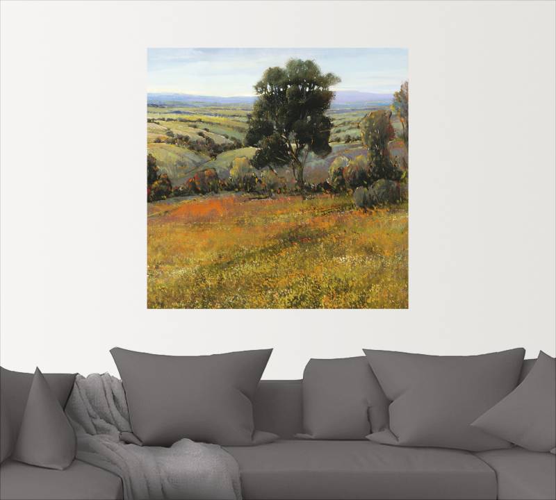 Artland Wandbild »Feld im Sommer«, Felder, (1 St.), als Alubild, Leinwandbild, Wandaufkleber oder Poster in versch. Grössen von Artland