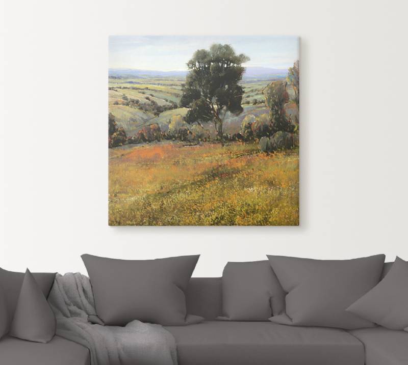 Artland Wandbild »Feld im Sommer«, Felder, (1 St.), als Alubild, Leinwandbild, Wandaufkleber oder Poster in versch. Grössen von Artland