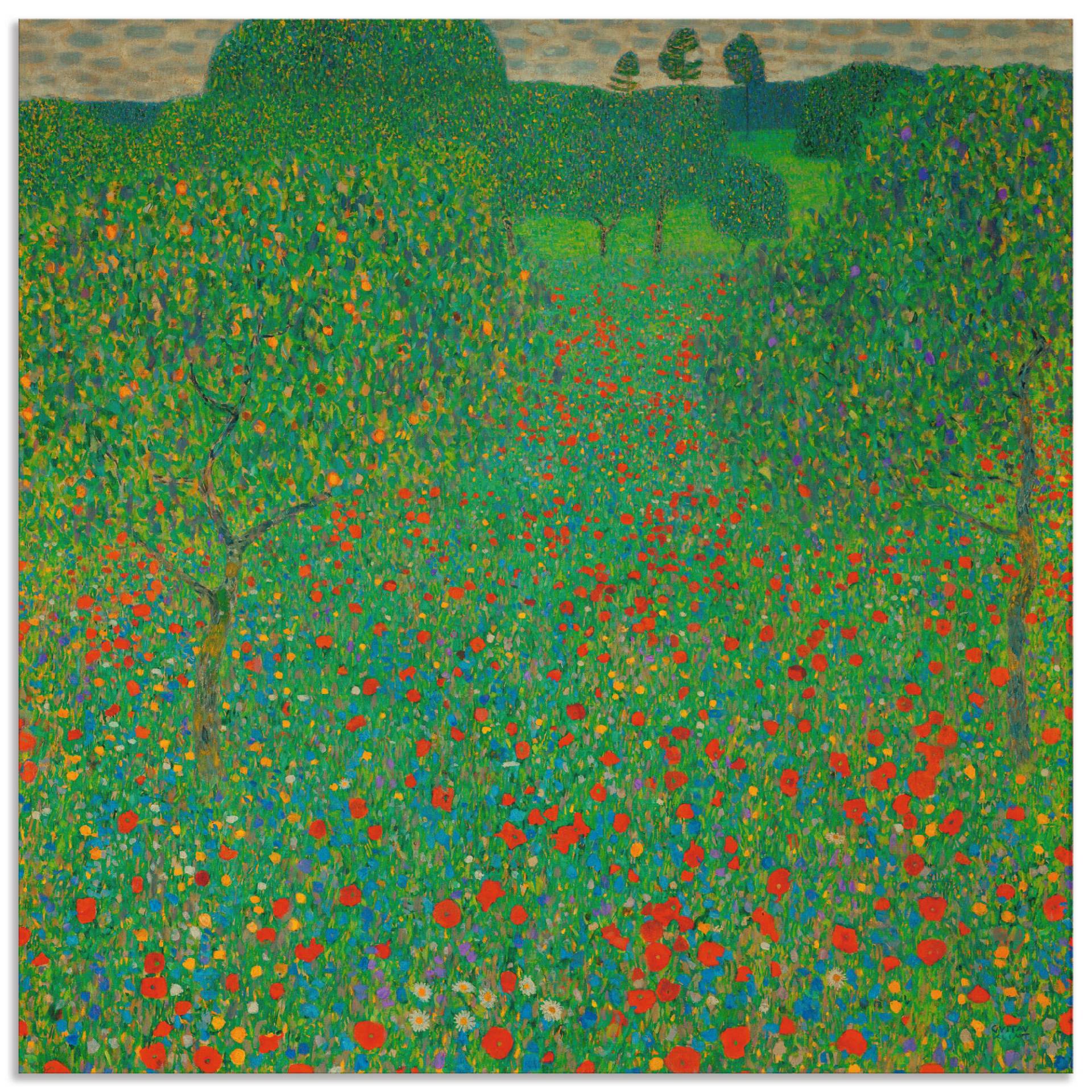 Artland Wandbild »Feld mit Mohn«, Blumen, (1 St.), als Alubild, Outdoorbild, Leinwandbild in verschied. Grössen von Artland