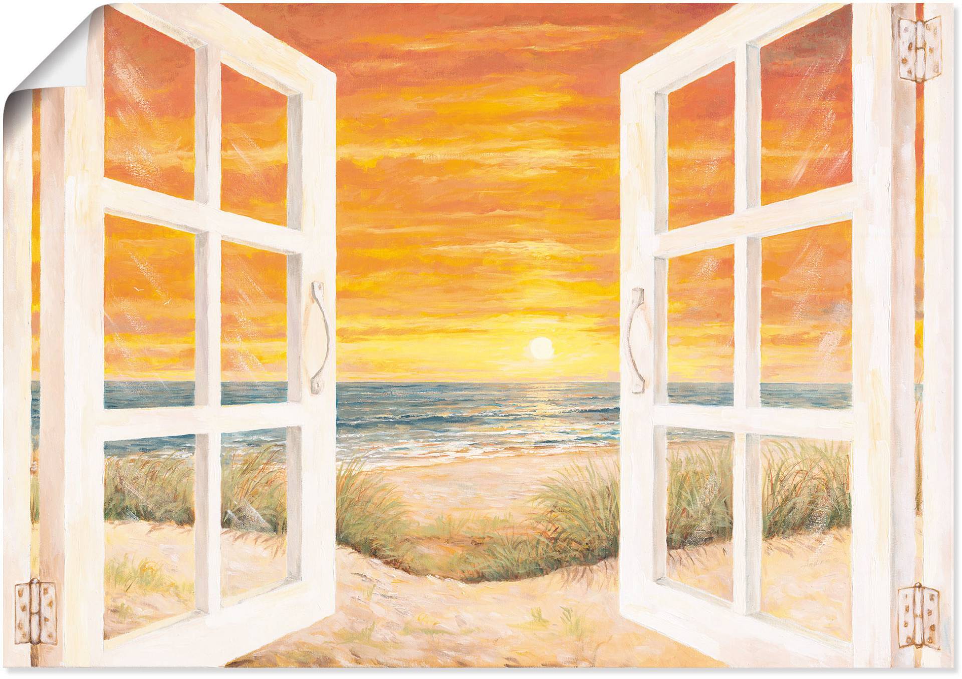 Artland Wandbild »Fenster zum Meer«, Meer Bilder, (1 St.), als Alubild, Outdoorbild, Leinwandbild, Wandaufkleber, versch. Grössen von Artland