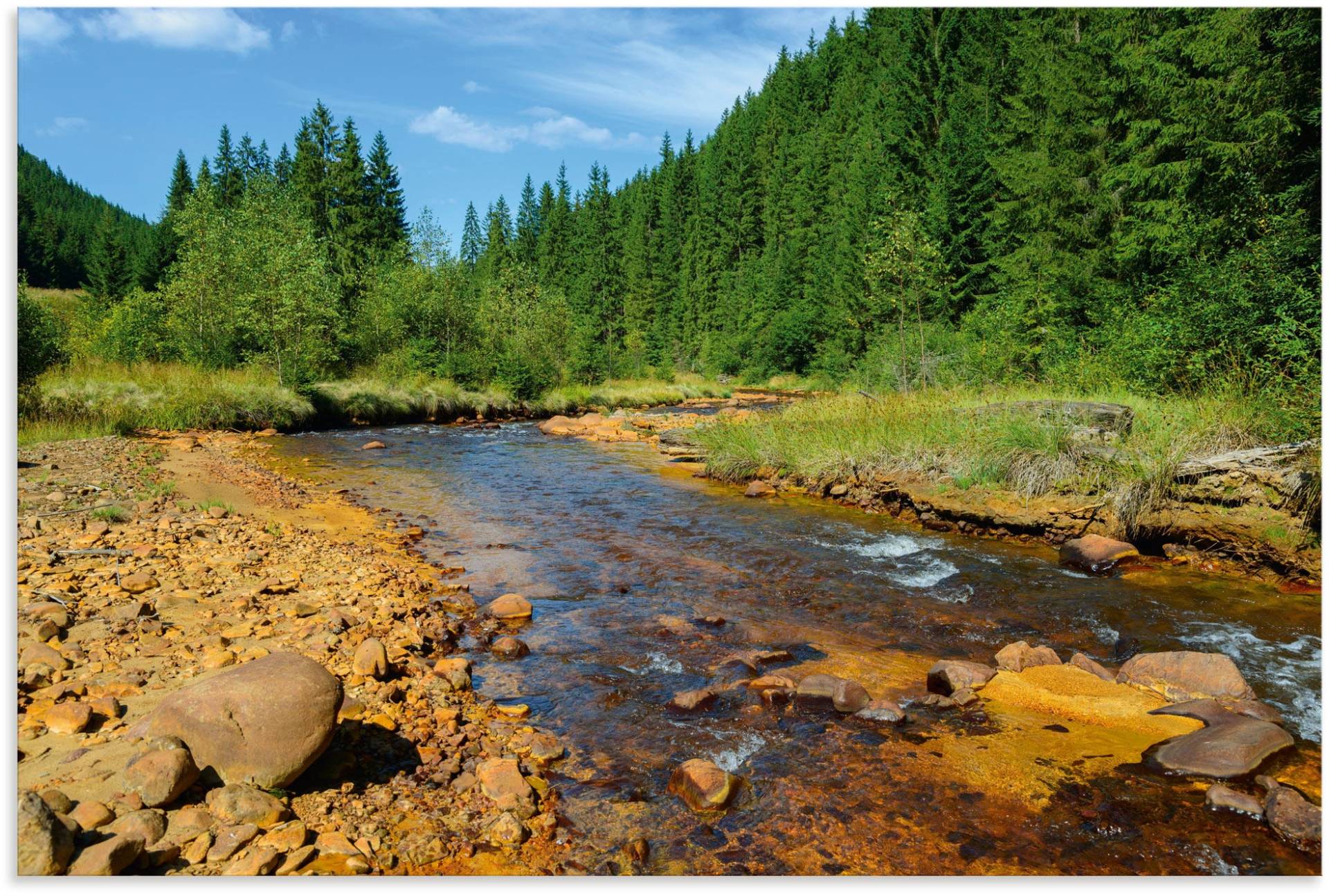 Artland Wandbild »Fluss Neagra, Caliman-Nationalpark«, Gewässer, (1 St.), als Alubild, Outdoorbild, Poster in verschied. Grössen von Artland