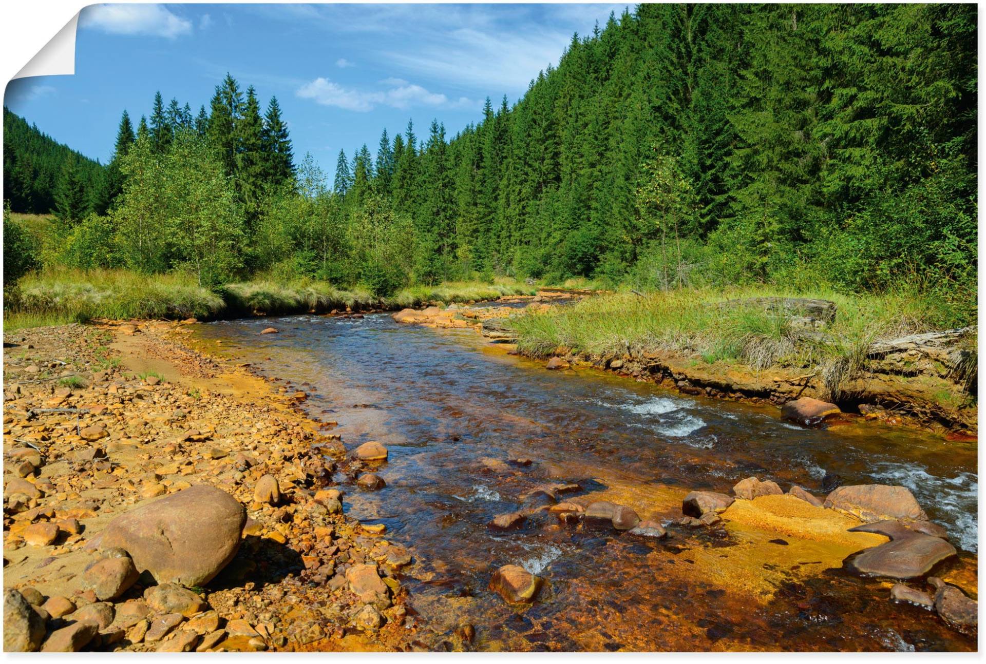 Artland Wandbild »Fluss Neagra, Caliman-Nationalpark«, Gewässer, (1 St.), als Alubild, Outdoorbild, Poster in verschied. Grössen von Artland