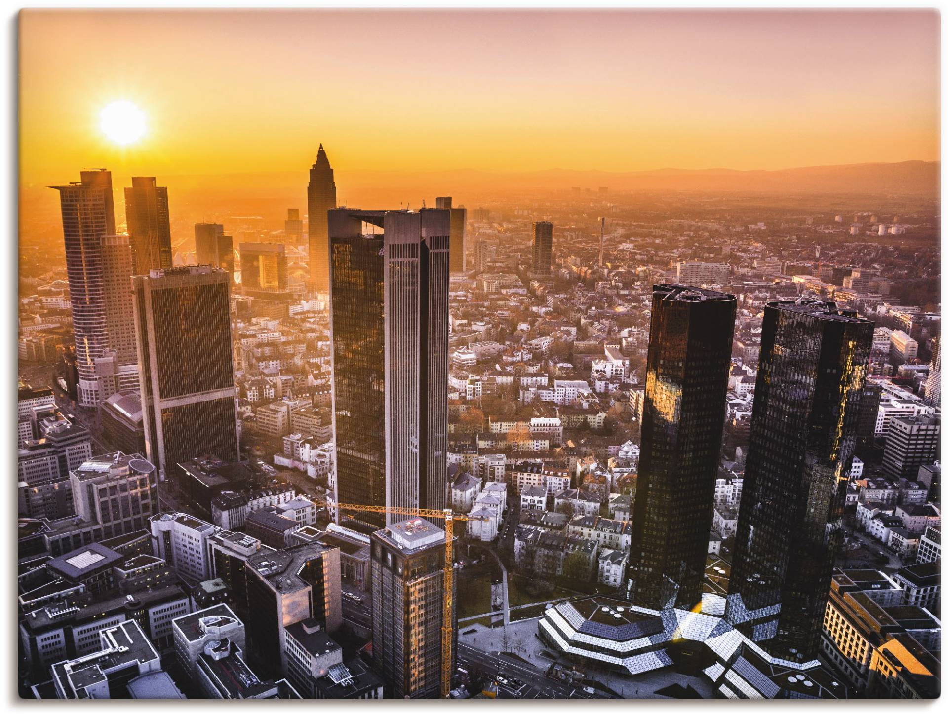 Artland Leinwandbild »Frankfurt am Main Panorama I«, Deutschland, (1 St.), auf Keilrahmen gespannt Artland Leinwandbild »Frankfurt am Main Panorama I«, Deutschland, (1 St.), auf Keilrahmen gespannt von Artland