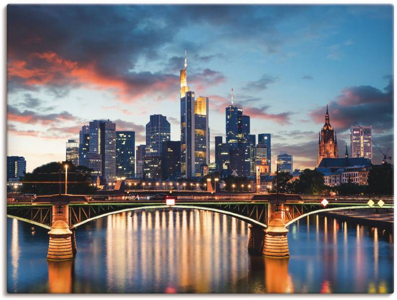 Artland Wandbild »Frankfurt am Main Skyline II«, Deutschland, (1 St.), als Alubild, Outdoorbild, Leinwandbild, Poster in verschied. Grössen von Artland