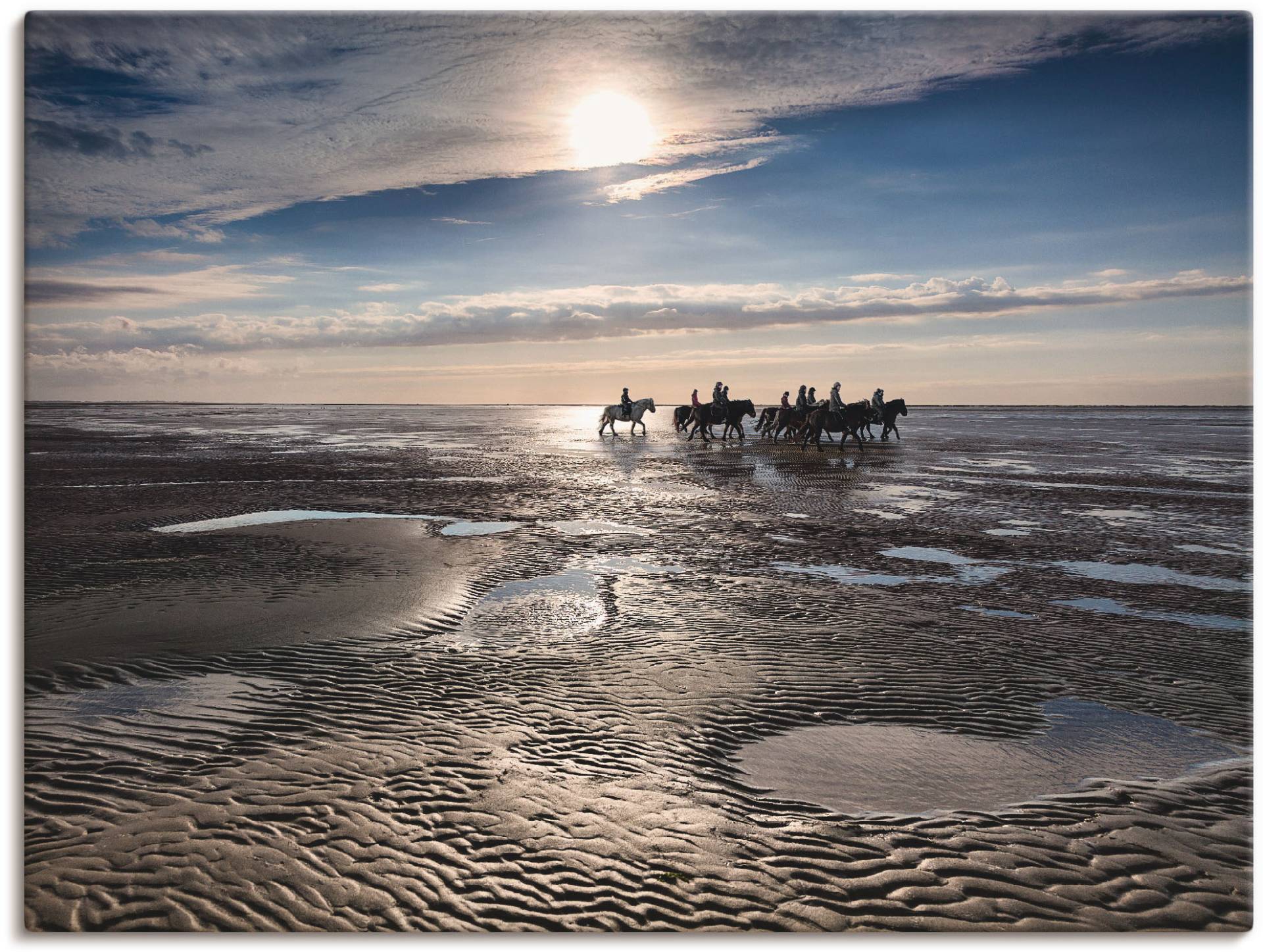 Artland Leinwandbild »Freiheit am Meer«, Strand, (1 St.), auf Keilrahmen gespannt von Artland