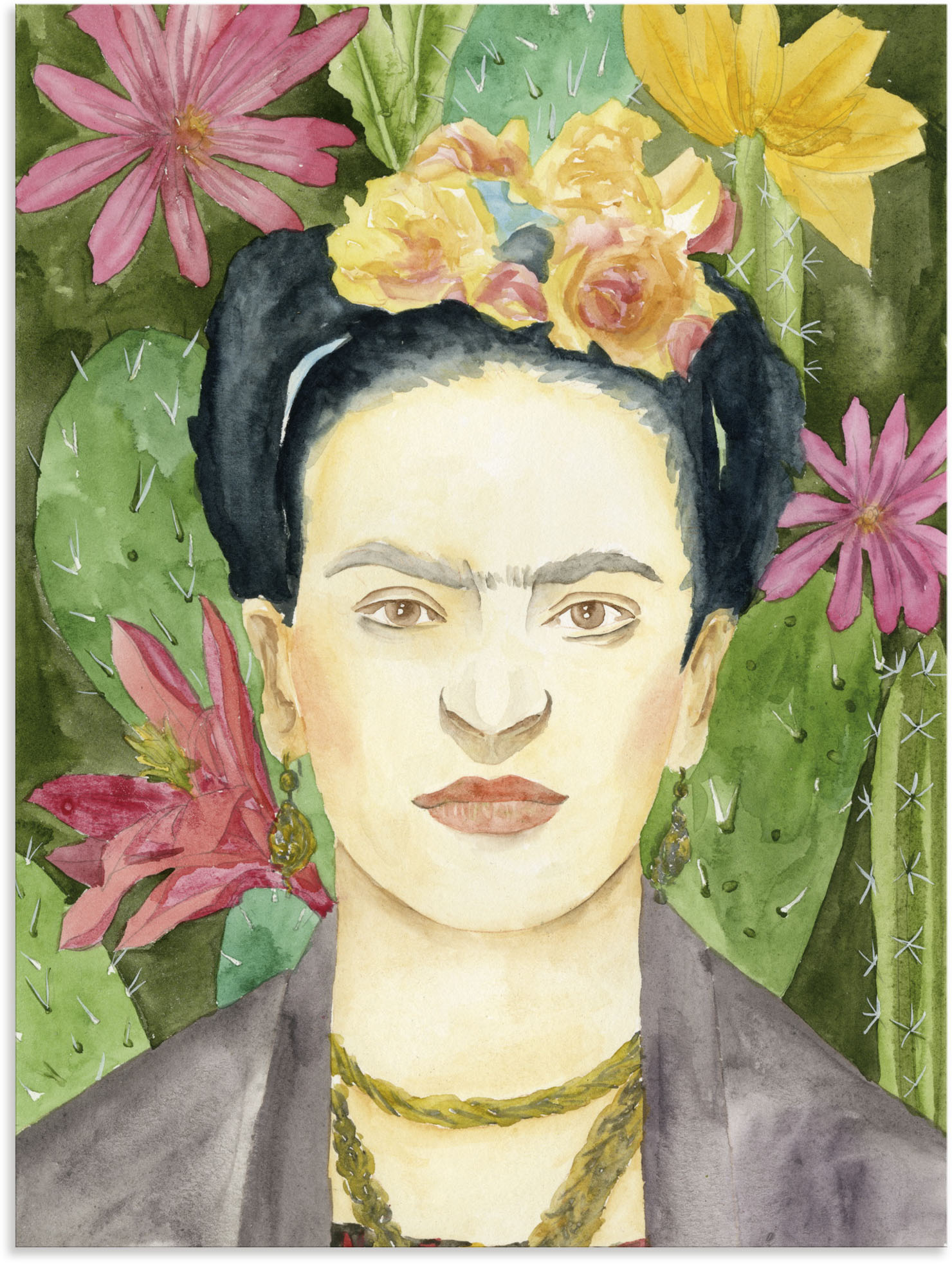 Artland Wandbild »Frida Kahlo I«, Bilder von Frauen, (1 St.), als Leinwandbild, Poster in verschied. Grössen von Artland