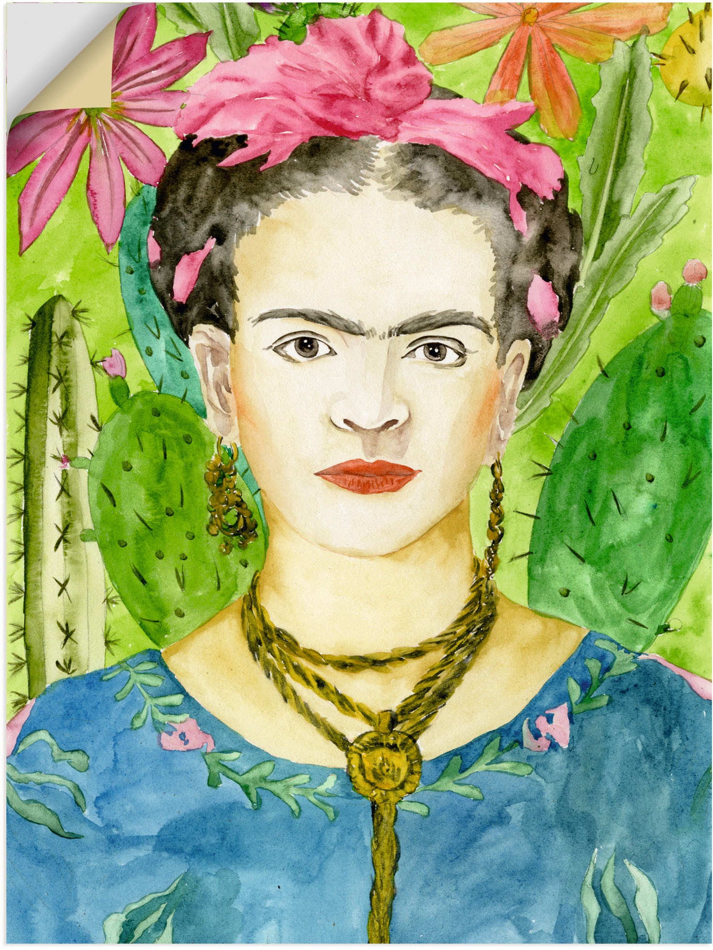 Artland Wandbild »Frida Kahlo II«, Bilder von Frauen, (1 St.), als Alubild, Outdoorbild, Leinwandbild, Poster, Wandaufkleber von Artland