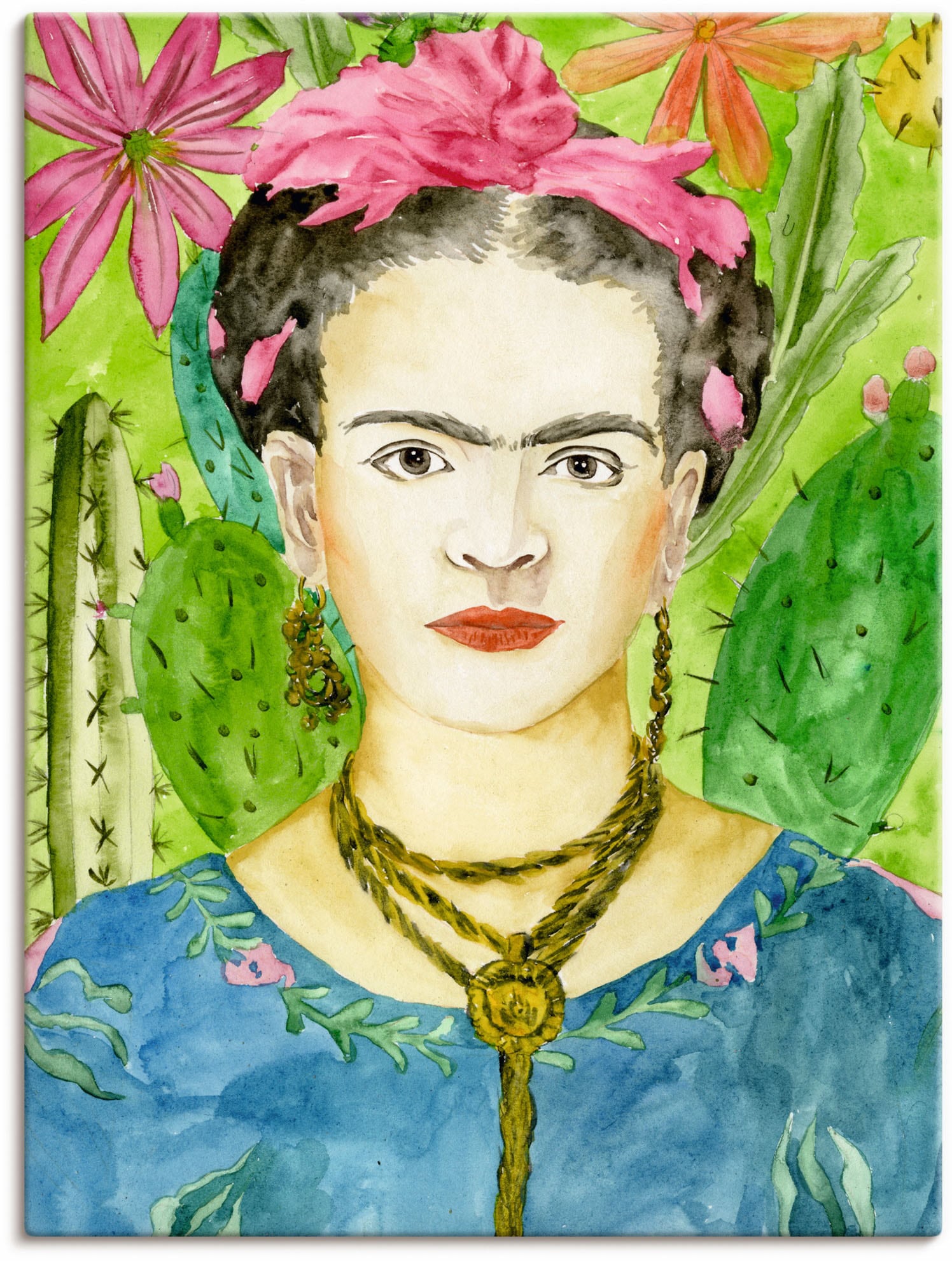 Artland Wandbild »Frida Kahlo II«, Bilder von Frauen, (1 St.), als Alubild, Outdoorbild, Leinwandbild, Poster, Wandaufkleber von Artland