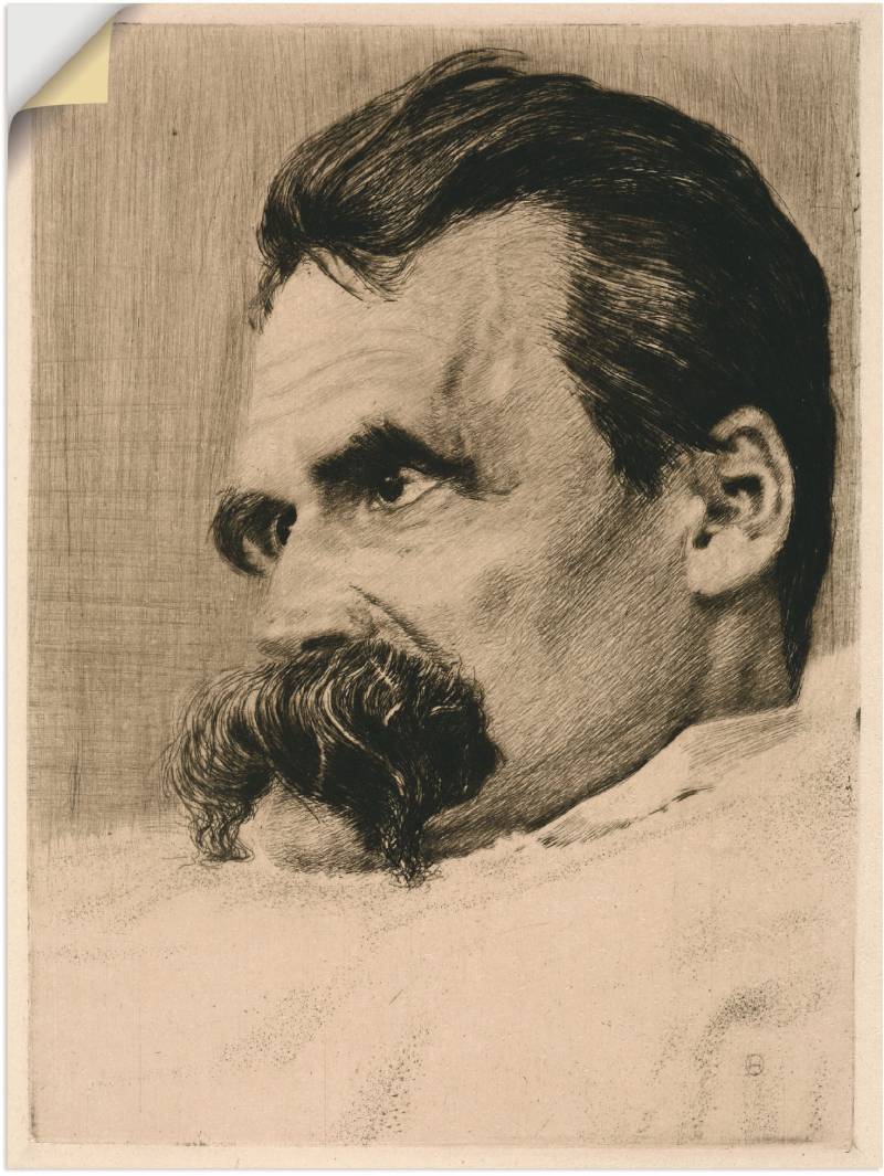 Artland Wandbild »Friedrich Nietzsche. 1899«, Menschen, (1 St.), als Leinwandbild, Wandaufkleber oder Poster in versch. Grössen von Artland