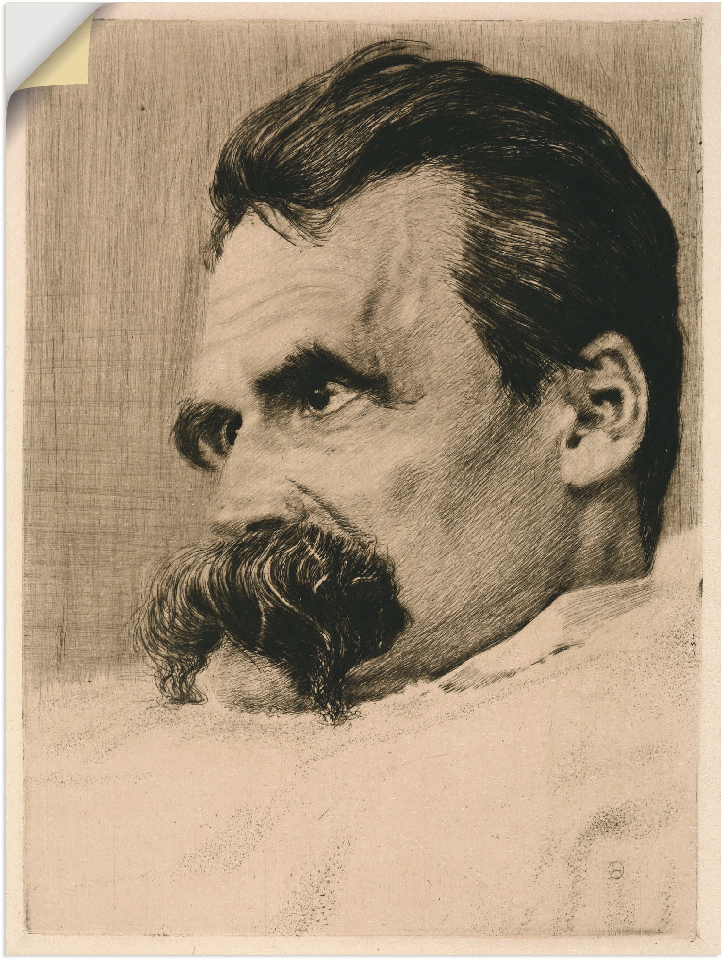 Artland Wandbild »Friedrich Nietzsche. 1899«, Menschen, (1 St.), als Leinwandbild, Wandaufkleber oder Poster in versch. Grössen von Artland