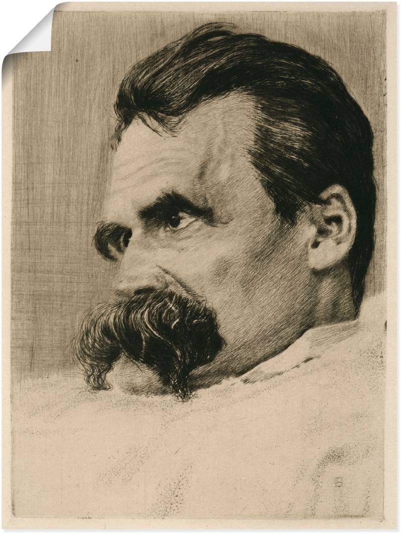 Artland Wandbild »Friedrich Nietzsche. 1899«, Menschen, (1 St.), als Leinwandbild, Wandaufkleber oder Poster in versch. Grössen von Artland