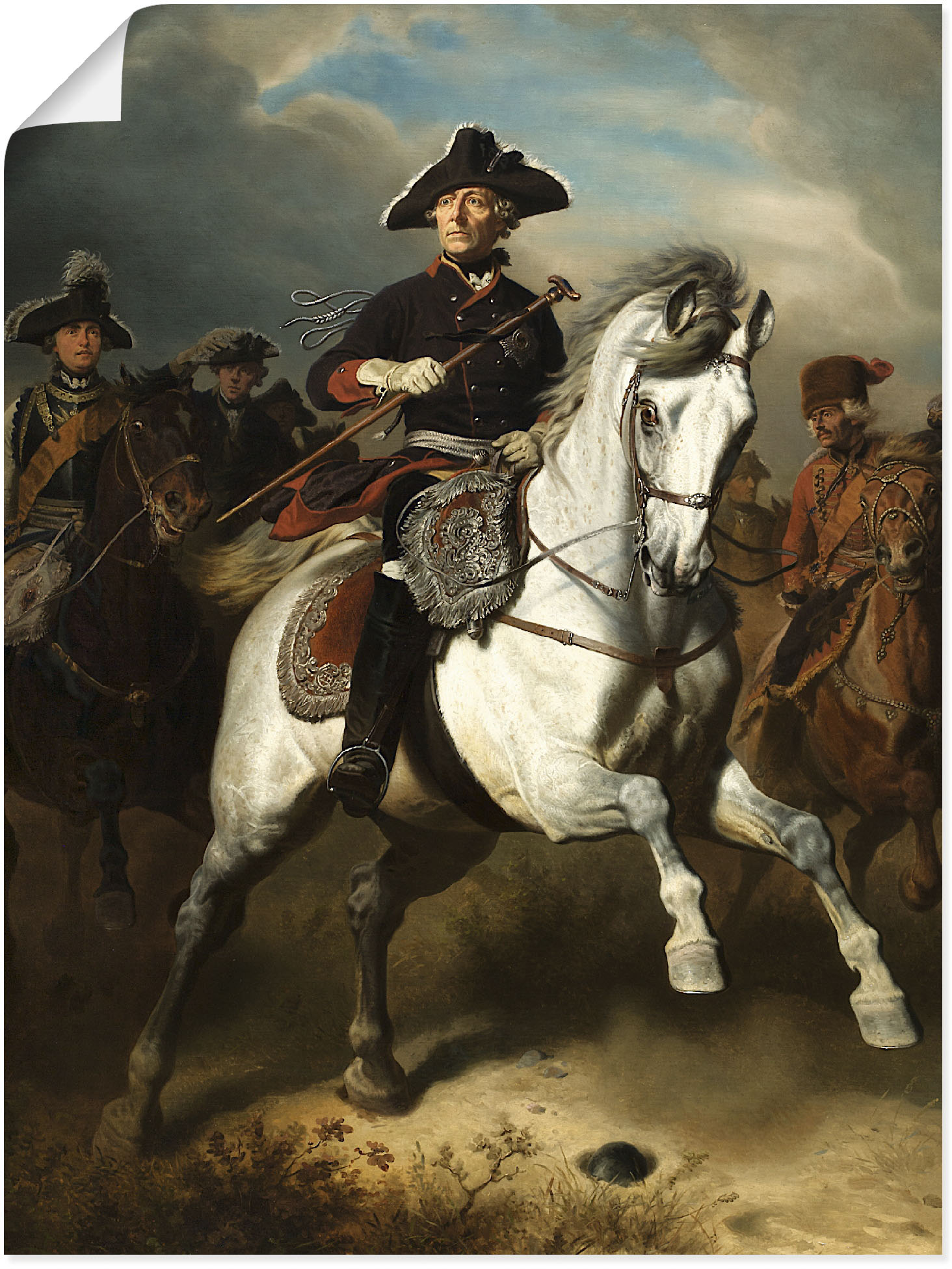 Artland Wandbild »Friedrich der Grosse zu Pferde. 1861«, Menschen, (1 St.), als Leinwandbild, Poster, Wandaufkleber in verschied. Grössen Artland Wandbild »Friedrich der Grosse zu Pferde. 1861«, Menschen, (1 St.), als Leinwandbild, Poster, Wandaufkleber in verschied. Grössen von Artland