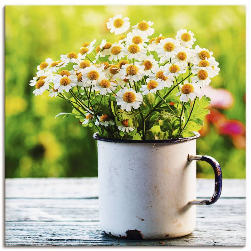 Artland Wandbild »Frühlingsgarten mit Gänseblümchen«, Blumen, (1 St.), als Leinwandbild, Poster, Wandaufkleber in verschied. Grössen von Artland