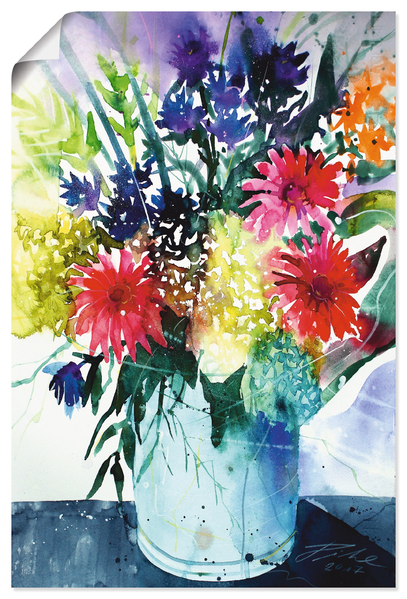 Artland Wandbild »Gerbera«, Blumen, (1 St.), als Leinwandbild, Poster, Wandaufkleber in verschied. Grössen von Artland