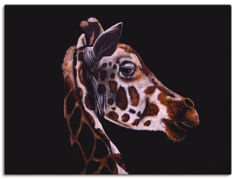 Artland Leinwandbild »Giraffen Portrait«, Wildtiere, (1 St.), auf Keilrahmen gespannt von Artland