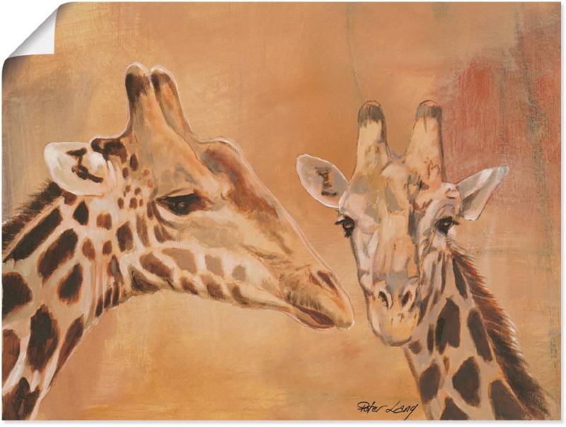 Artland Wandbild »Giraffen«, Wildtiere, (1 St.), als Alubild, Outdoorbild, Leinwandbild, Poster in verschied. Grössen von Artland