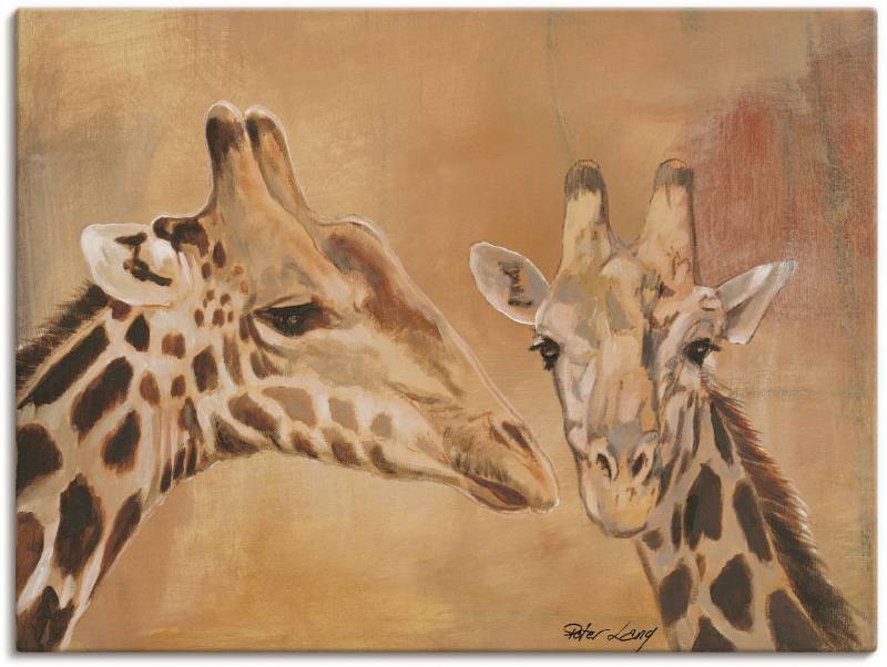 Artland Wandbild »Giraffen«, Wildtiere, (1 St.), als Alubild, Outdoorbild, Leinwandbild, Poster in verschied. Grössen von Artland