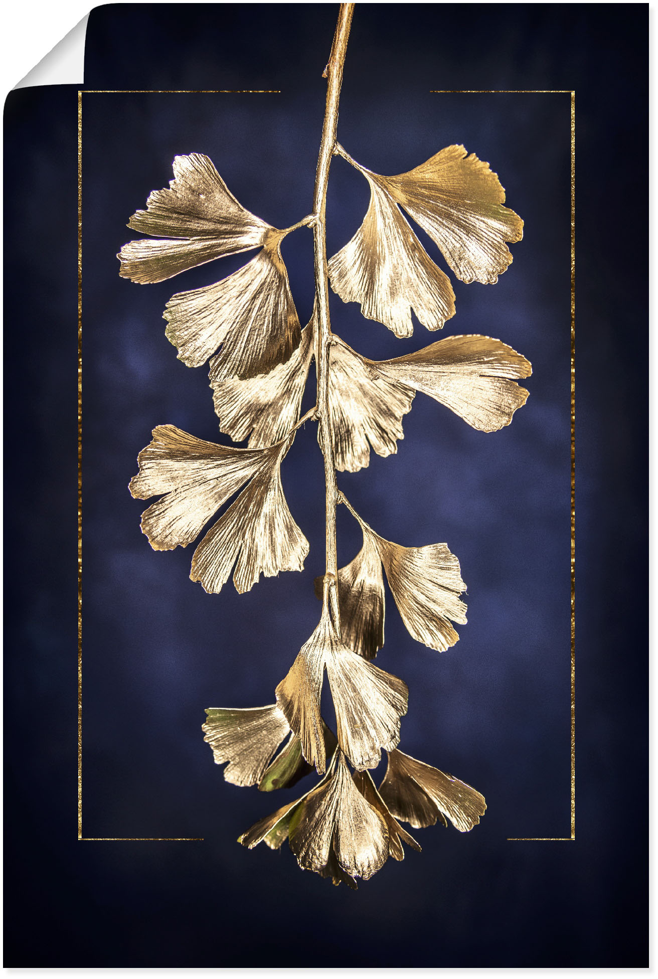 Artland Wandbild »Goldener Gingko«, Blätterbilder, (1 St.), als Leinwandbild, Poster in verschied. Grössen von Artland