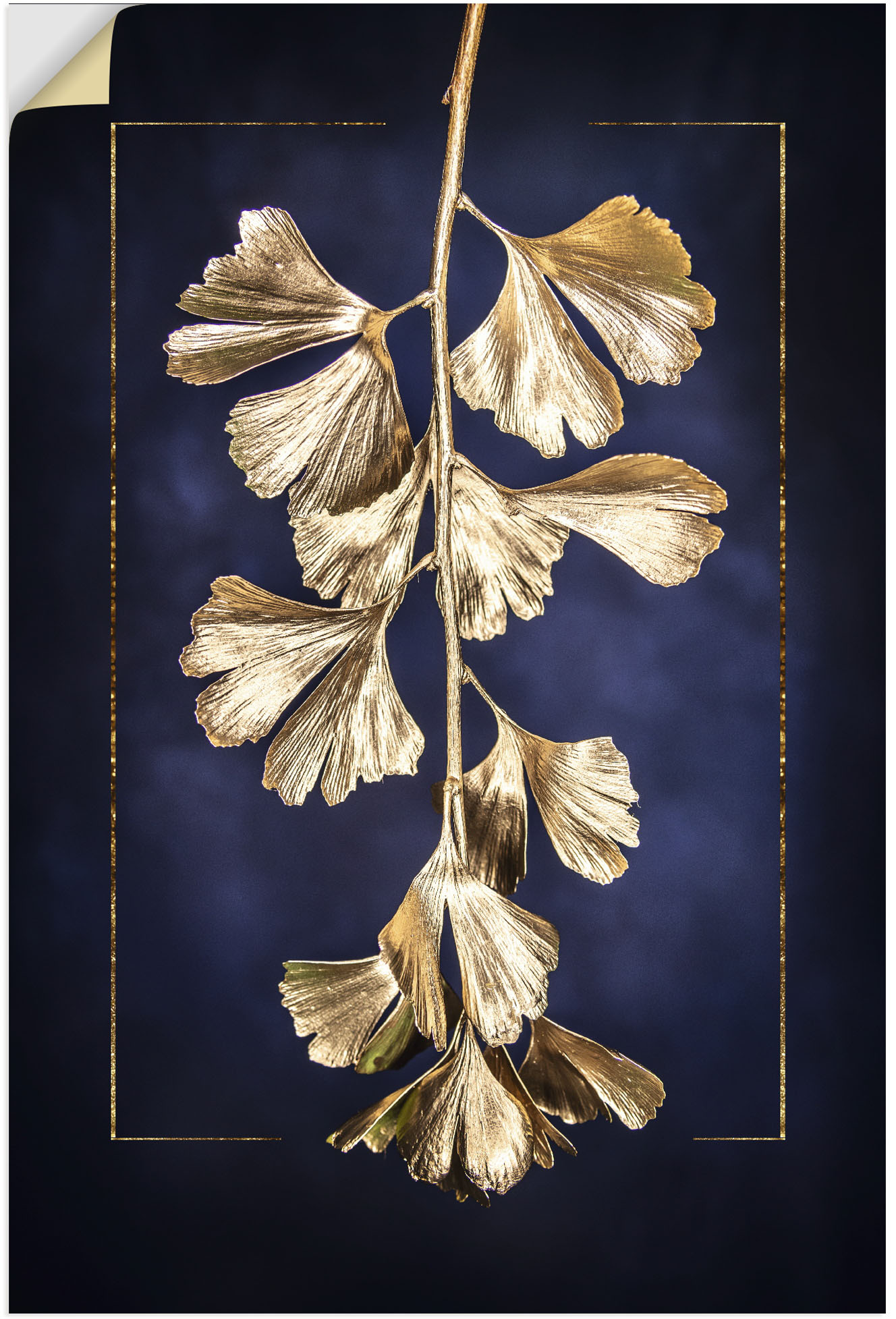 Artland Wandbild »Goldener Gingko«, Blätterbilder, (1 St.), als Leinwandbild, Poster in verschied. Grössen von Artland