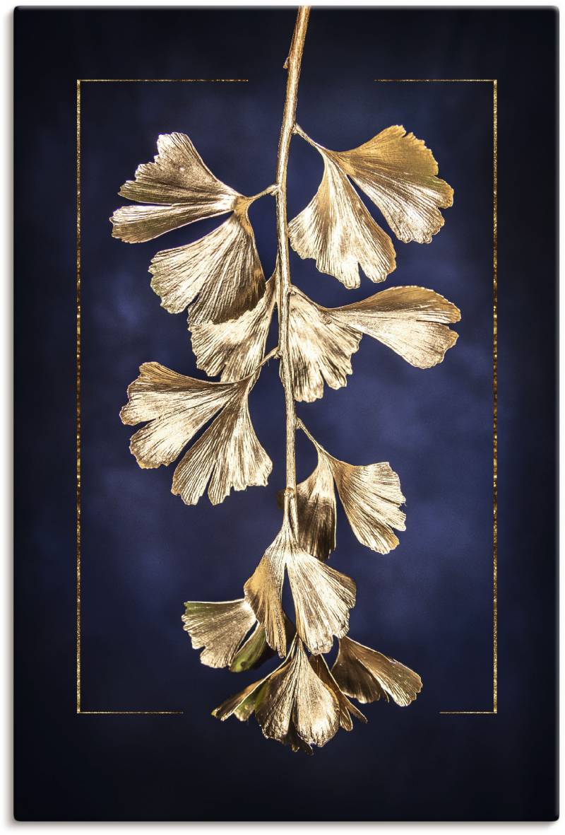 Artland Wandbild »Goldener Gingko«, Blätterbilder, (1 St.), als Leinwandbild, Poster in verschied. Grössen von Artland