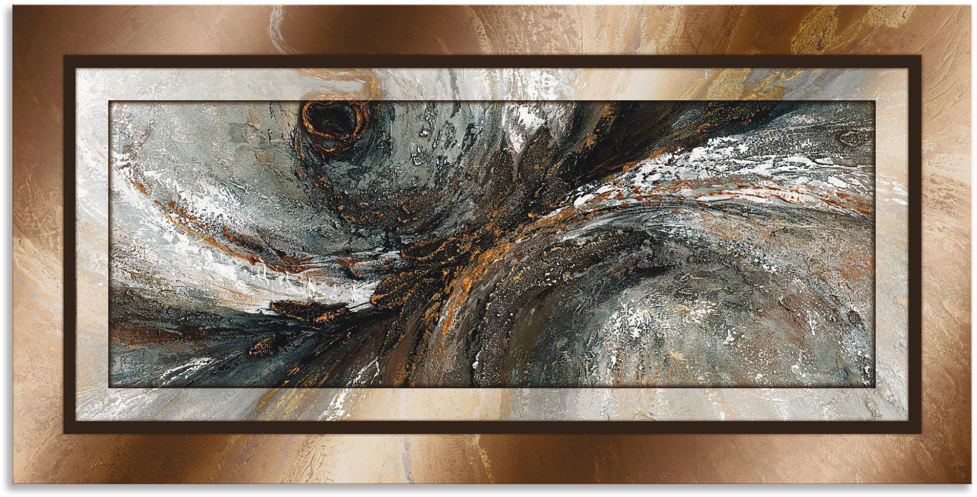 Artland Wandbild »Gold Abstrakt 2«, Gegenstandslos, (1 St.), als Alubild, Outdoorbild, Leinwandbild, Poster in verschied. Grössen von Artland