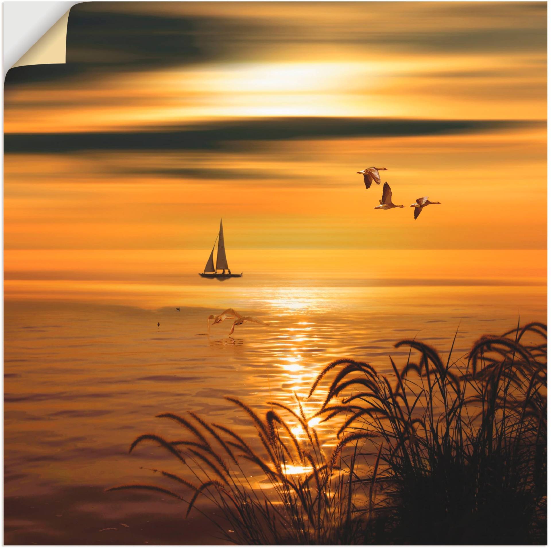 Artland Wandbild »Goldene See Impressionen«, Gewässer, (1 St.), als Leinwandbild, Wandaufkleber in verschied. Grössen Artland Wandbild »Goldene See Impressionen«, Gewässer, (1 St.), als Leinwandbild, Wandaufkleber in verschied. Grössen von Artland