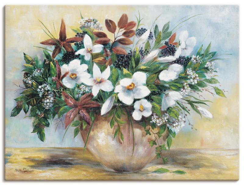 Artland Leinwandbild »Grosszügige Blüten«, Blumen, (1 St.), auf Keilrahmen gespannt von Artland