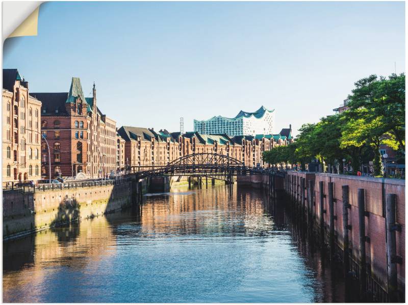 Artland Wandfolie »Hamburg Speicherstadt«, Deutschland, (1 St.), selbstklebend von Artland