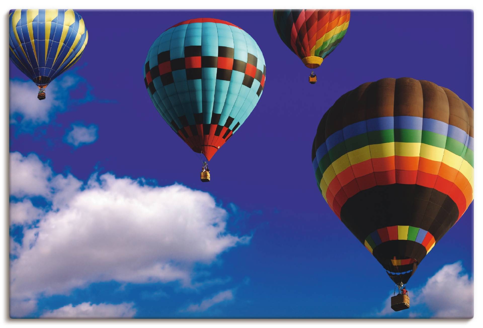 Artland Leinwandbild »Heissluftballons am Himmel«, Ballonfahren, (1 St.), auf Keilrahmen gespannt von Artland