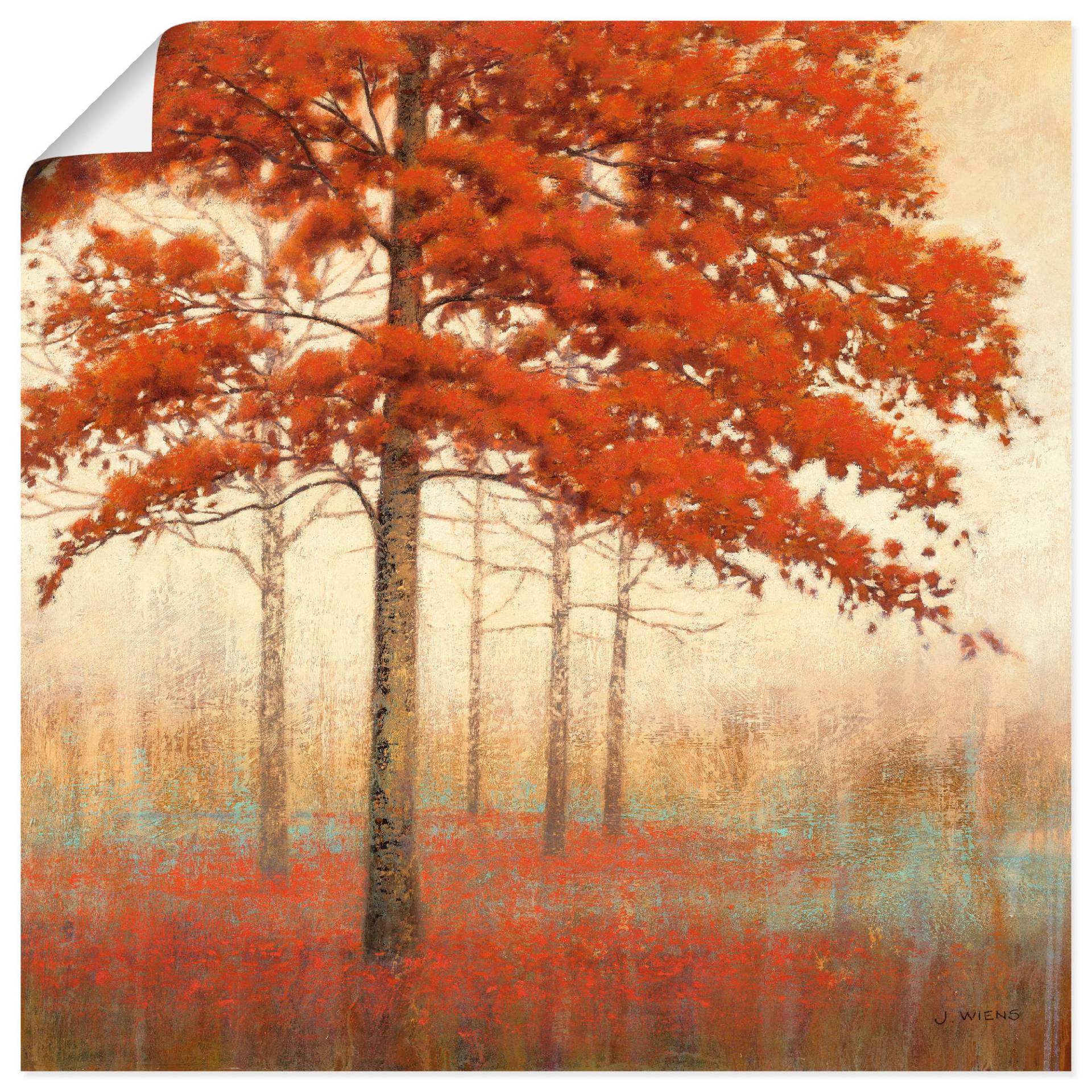 Artland Wandbild »Herbst Baum II«, Bäume, (1 St.), als Leinwandbild, Poster in verschied. Grössen von Artland